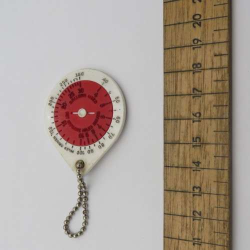 Vintage Rolls - Royce Miles per gallon key chain counter