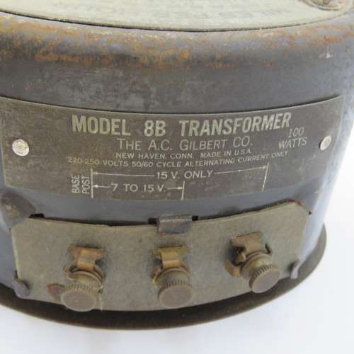 Vintage railway American flyer lines 8B Transformer 100 watts - well used - not tested