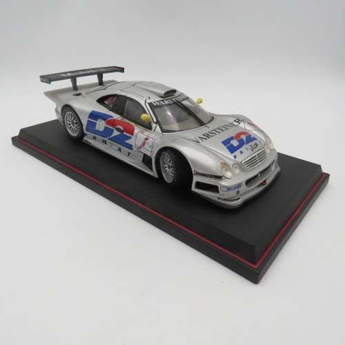 Maisto Mercedes-Benz CLK-GTR racing model car - # Schneider/Webber - mirror repaired - Scale 1/18
