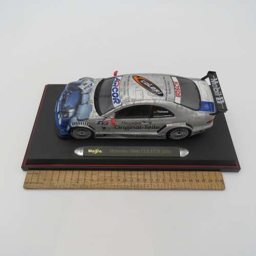 Maisto 2000 Mercedes-Benz CLK-DTM racing model car - #18 Tieman - Scale 1#18