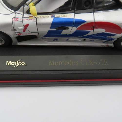 Maisto 2000 Mercedes-Benz CLK-DTM racing model car - #18 Tieman - Scale 1#18