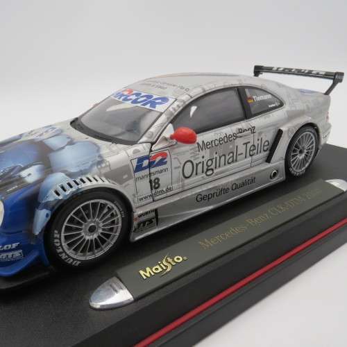Maisto 2000 Mercedes-Benz CLK-DTM racing model car - #18 Tieman - Scale 1#18