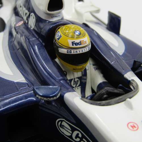 Hot Wheels Formula 1 Williams F1 BMW FW26 racing model car - #4 Ralf Schumacher - scale 1/18