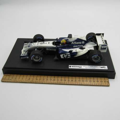 Hot Wheels Formula 1 Williams F1 BMW FW26 racing model car - #4 Ralf Schumacher - scale 1/18