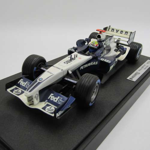 Hot Wheels Formula 1 Williams BMW FW27 racing model car - # Mark Weber - scale 1/18 in box