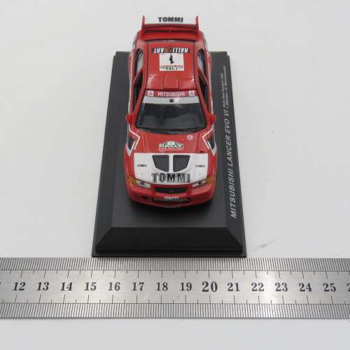 Mitsubishi Lancer EVO VI die-cast rally model car - 1999 New Zealand Rally - Scale 1/43