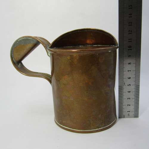 Vintage CPRS T.E. Bladon and Son 1937 copper small oil can - Canadian Pacific Railways