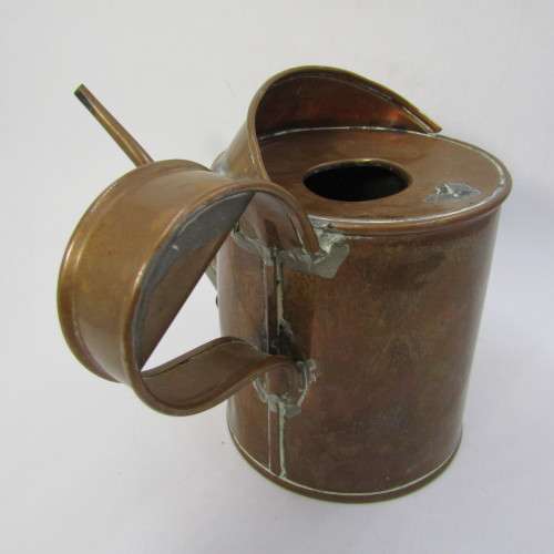 Vintage CPRS T.E. Bladon and Son 1937 copper small oil can - Canadian Pacific Railways