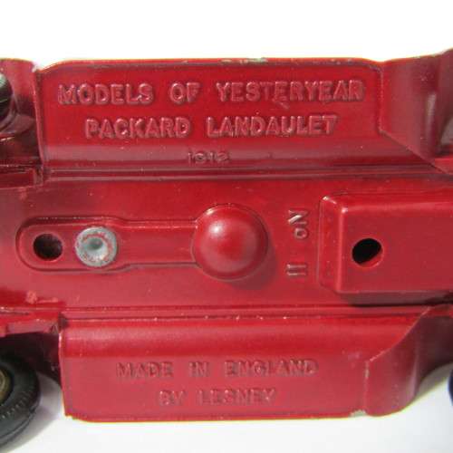 Models of Yesteryear #11 Packard 1912 Landaulet model car