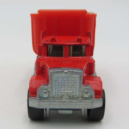 1989 Hot Wheels Peterbilt red dump truck toy car