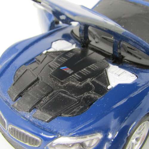 M52 BMW Z4 GT3 model car - pull back action - scale 1/32 - repainted