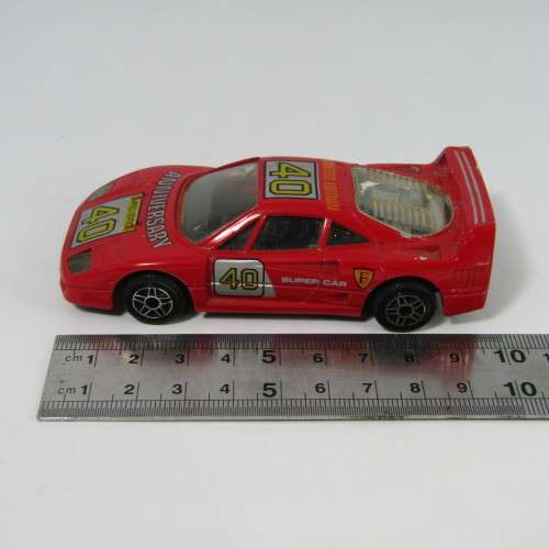 Yatming YM9133 Ferrari F40 racing toy car - scale 1/43