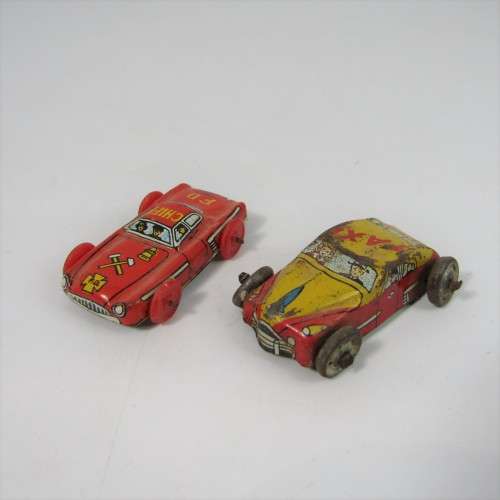 Lot of vintage tinplate toys - some parts missing