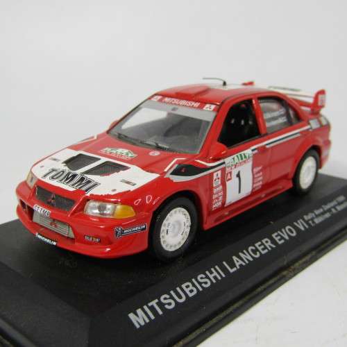 Mitsubishi Lancer EVO VI die-cast rally model car - scale 1/43