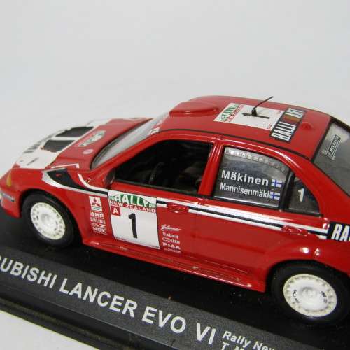 Mitsubishi Lancer EVO VI die-cast rally model car - scale 1/43