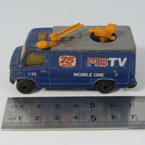 Matchbox MBTV TV News truck toy car - scale 1/73