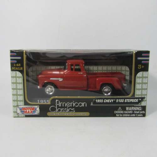 Motor Max American Classics 1955 Chevy Stepside pickup in original box - scale 1/43