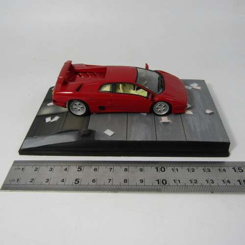 James Bond 007 Lamborghini Diablo die-cast model car - Die Another Day - foggy case lid