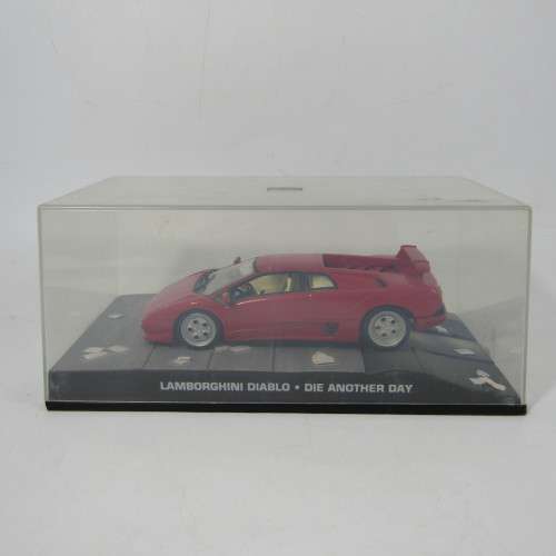 James Bond 007 Lamborghini Diablo die-cast model car - Die Another Day - foggy case lid