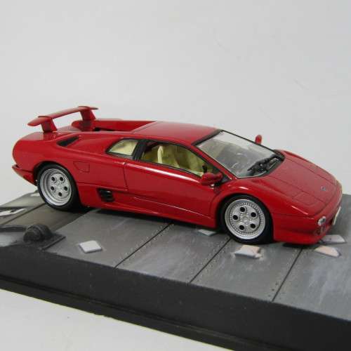 James Bond 007 Lamborghini Diablo die-cast model car - Die Another Day - foggy case lid