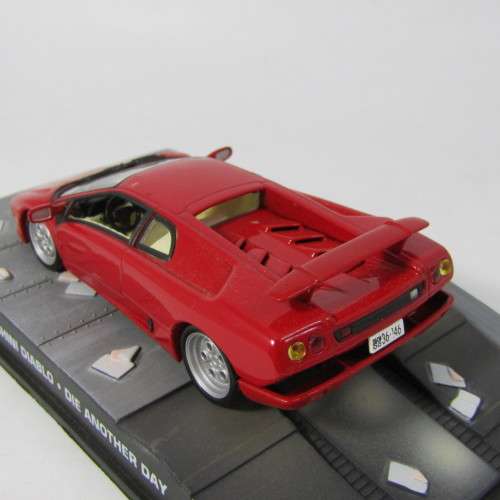 James Bond 007 Lamborghini Diablo die-cast model car - Die Another Day - foggy case lid