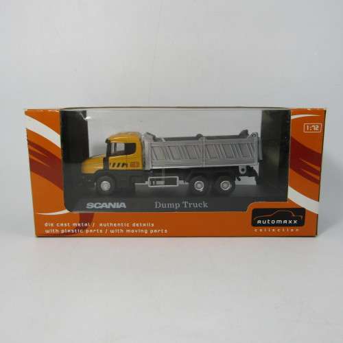 Automaxx Scania construction dump truck die-cast model in box - scale 1/72