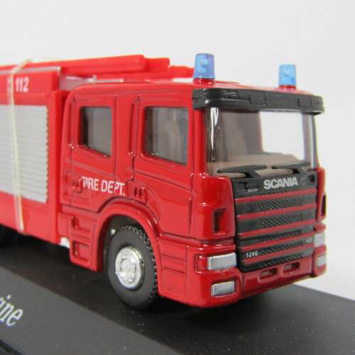 Automaxx Scania Fire Engine die-cast model in box - scale 1/72