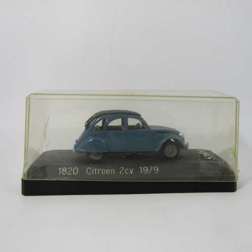 Solido #1820 Citroen 2CV 1979 die-cast model car - scale 1/43 - case cracked