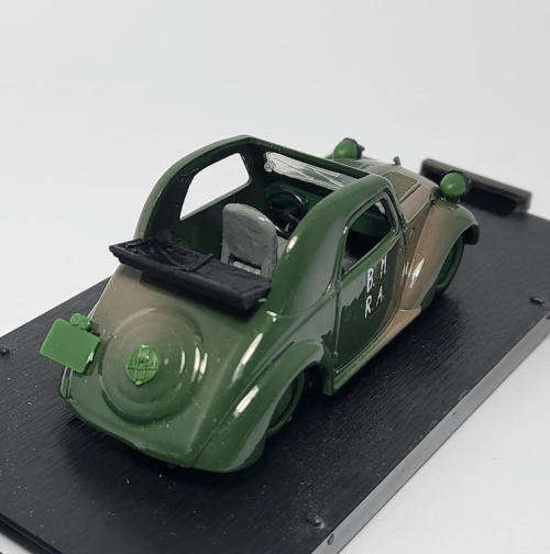 Brumm Simca 5 Military D-Day model car - Scale 1/43