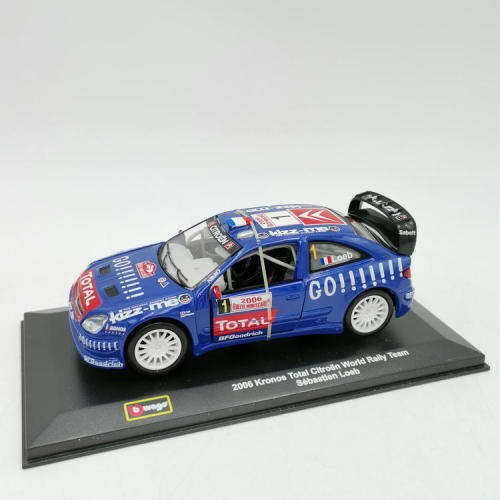 Bburago 2006 Kronos Total Citroen Worlds rally team die-cast model car - scale 1/32