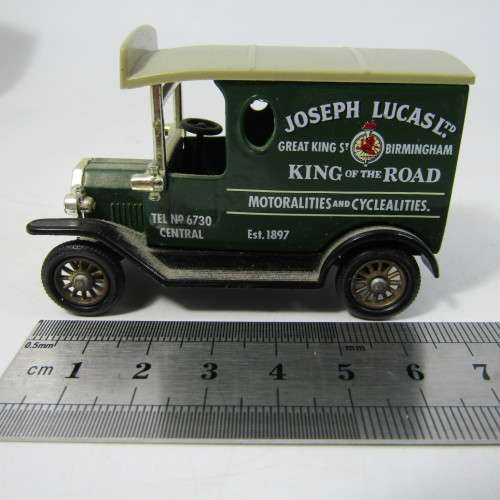 Lledo 1920 Ford Model T van - Joseph Lucas Ltd. promotional model car in box