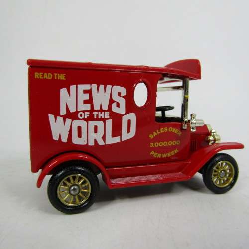 Lledo 1920 Ford Model T van - News of the World promotional model car in box