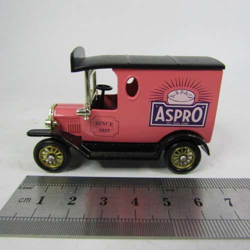 Lledo 1920 Ford Model T van - Aspro promotional model car in box