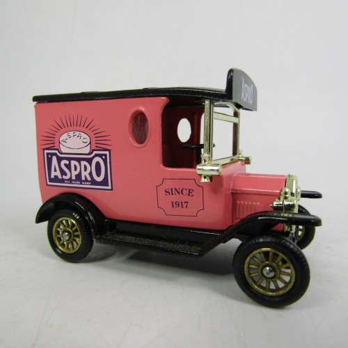 Lledo 1920 Ford Model T van - Aspro promotional model car in box