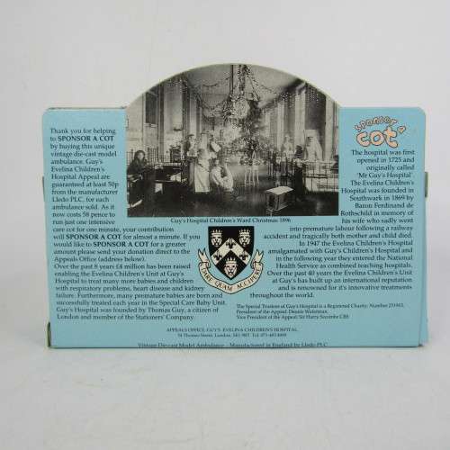 Lledo 1920 Ford Model T van - Home Ambulance service promotional model car in box