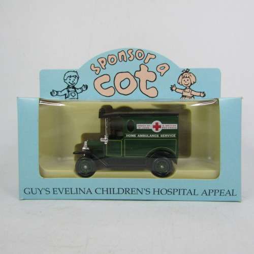 Lledo 1920 Ford Model T van - Home Ambulance service promotional model car in box