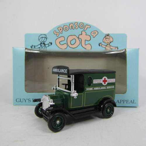 Lledo 1920 Ford Model T van - Home Ambulance service promotional model car in box