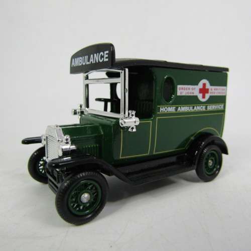 Lledo 1920 Ford Model T van - Home Ambulance service promotional model car in box