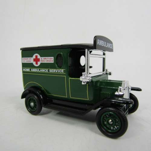 Lledo 1920 Ford Model T van - Home Ambulance service promotional model car in box