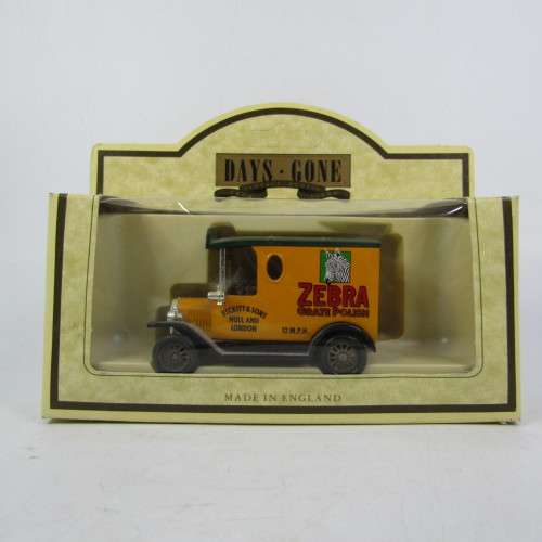 Lledo Days Gone 1920 Ford Model T van - Zebra Grate Polish promotional model car in box