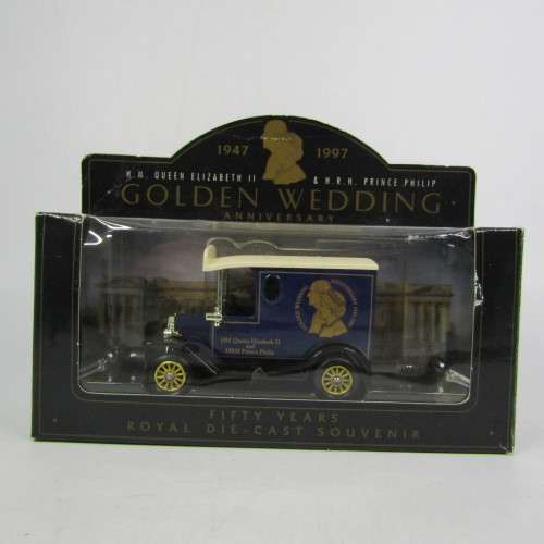Lledo 1920 Ford Model T van - 1947-1997 Golden Wedding anniversary model car in box