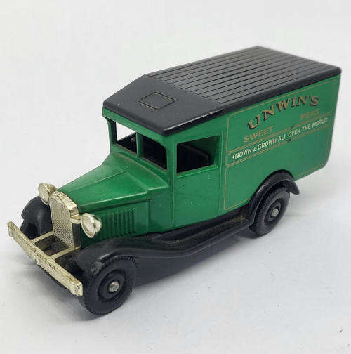 Days Gone Lledo #18 Ford Model A van - Unwins sweet peas model car