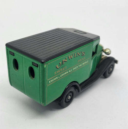 Days Gone Lledo #18 Ford Model A van - Unwins sweet peas model car