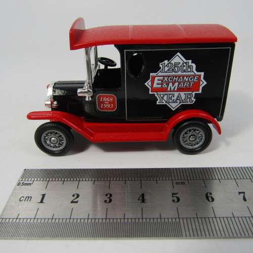 Lledo 1920 Ford Model T van - Exchange and Mart 125th Year promotional model car in box
