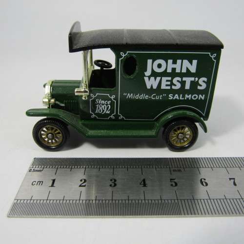 Lledo 1920 Ford Model T van - John West`s Salmon promotional model car in box
