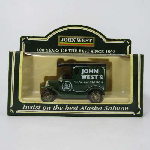 Lledo 1920 Ford Model T van - John West`s Salmon promotional model car in box