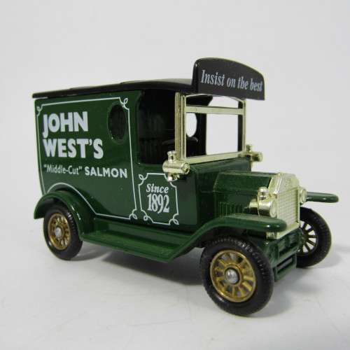 Lledo 1920 Ford Model T van - John West`s Salmon promotional model car in box