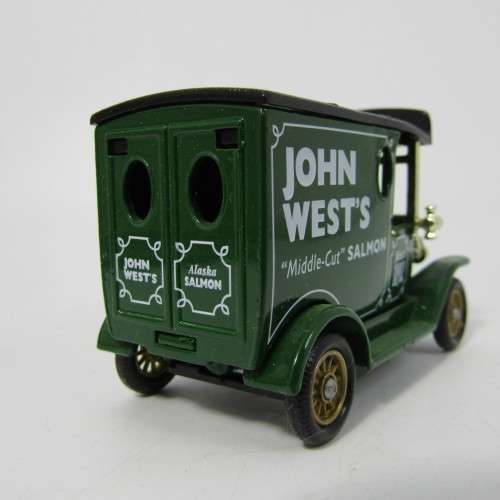 Lledo 1920 Ford Model T van - John West`s Salmon promotional model car in box