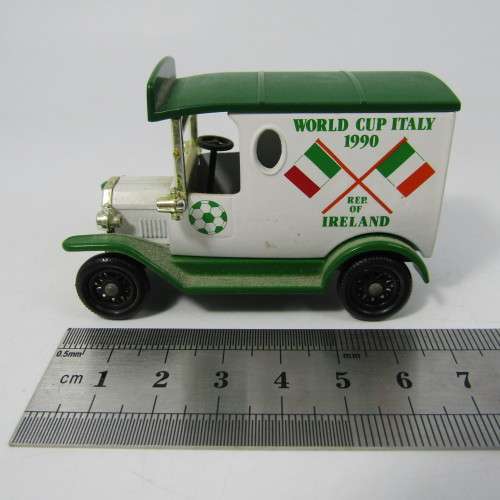 Lledo 1920 Ford Model T van - 1990Soccer World Cup Italy/Ireland promotional model car in box