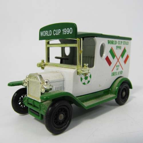 Lledo 1920 Ford Model T van - 1990Soccer World Cup Italy/Ireland promotional model car in box